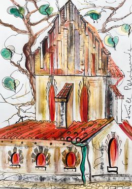 Fine Art Drawings, The Whisper of the Old New Synagogue, Kirill Postovit
