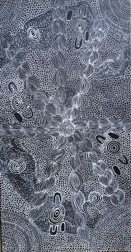 Peinture, Bush Friut Dreaming, Mount Theo, Audrey Martin Napanangka