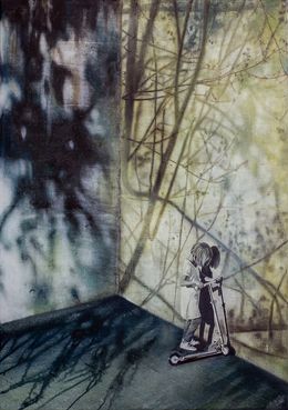 Gemälde, Talk to the wall and the door may listen, DB Waterman
