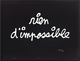 Print, Rien d'impossible, Ben