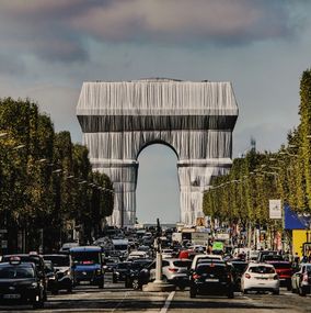 Édition, L'Arc de Triomphe, Wrapped, by Day, Christo and Jeanne-Claude