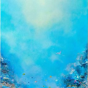 Gemälde, Tranquility of Blue Silence, Cécile Erembert