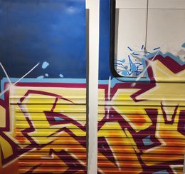 Gemälde, Les bleus de St Laz Panel St Cloud, Sino
