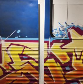 Gemälde, Les bleus de St Laz Panel St Cloud, Sino
