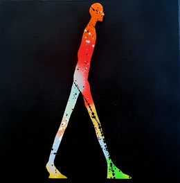 Gemälde, Man Giacometti Colors, Spaco