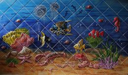 Painting, Blue planet, Ana Maria Kis