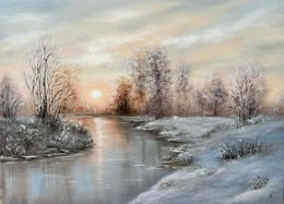 Painting, Winter Reflections, Tanja Frost