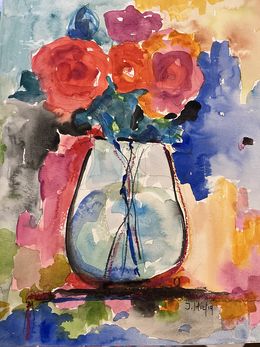 Painting, Blue Splash, Isabelle Hirtzig