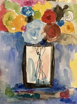 Painting, Cœur rouge, Isabelle Hirtzig