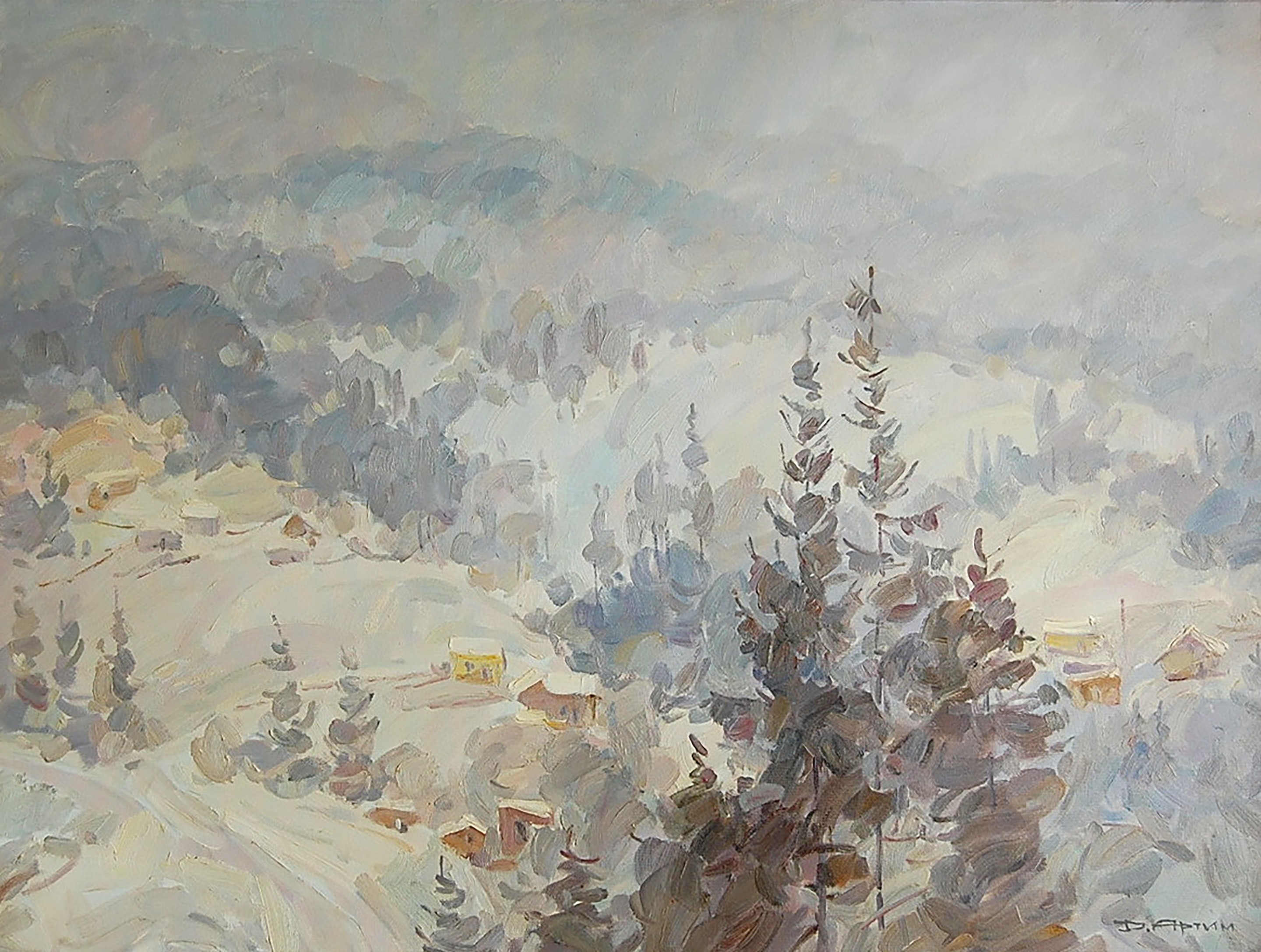 Dmitry Artim, In the Carpathians - blizzard Dmitry Artim, In the Carpathians - blizzard