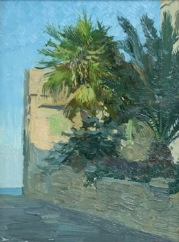 Gemälde, Palm trees. Sliema, Simon Kozhin
