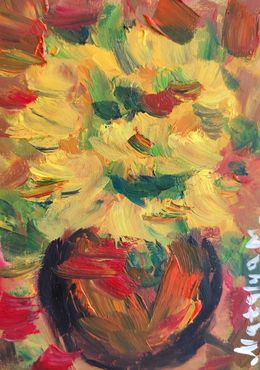 Gemälde, Sunflower delight, Natalya Mougenot