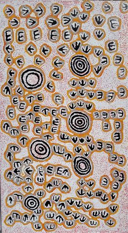 Peinture, Rêve de l'Opossum, Bessie Sims Nakamarra sims