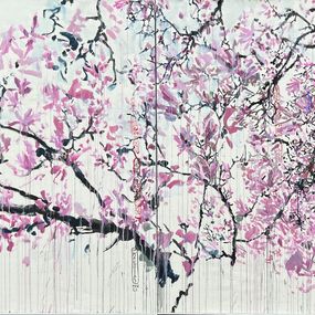 Gemälde, P25-70 Magnolias de mars, Yann Peron