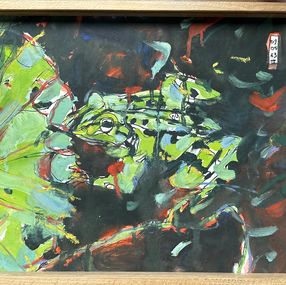 Gemälde, Grenouille, Yann Peron