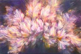 Peinture, Waltz of flower (Dark & Yellow), Noriko Kurafuji