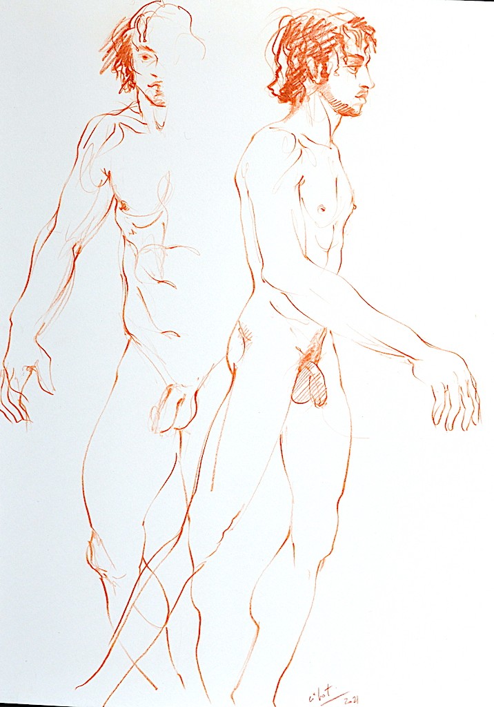 Elisabeth Cibot, Nu d'homme Elisabeth Cibot, Nu d'homme