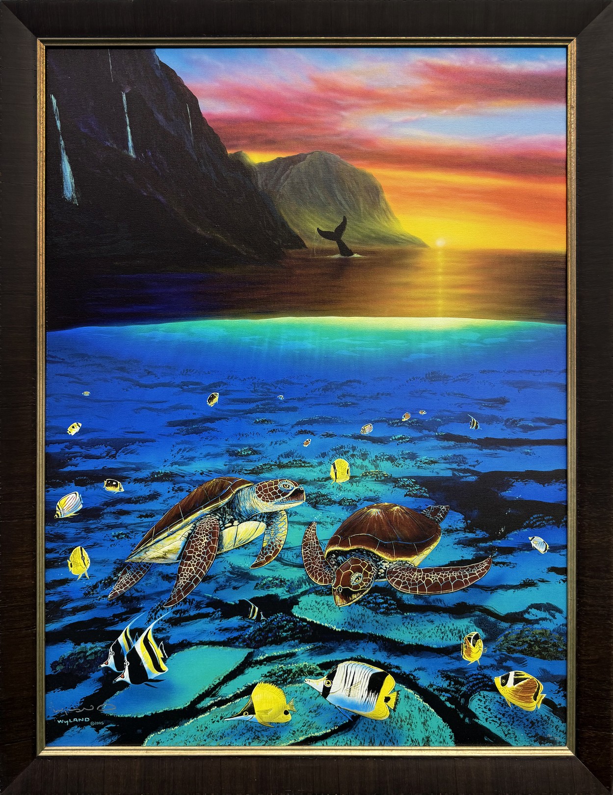 Robert Wyland, Ancient Mariner (large hand signed giclee on canvas) Robert Wyland, Ancient Mariner (large hand signed giclee on canvas)