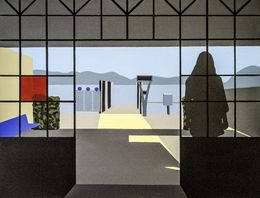 Painting, Le lac majeur, Michel Das