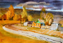 Painting, On the outskirts, Egor Shvachunov