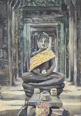 Painting, Sunny Buddha., AreiRa