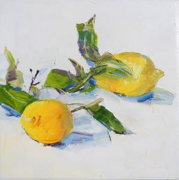 Painting, Lemons on white, Yehor Dulin