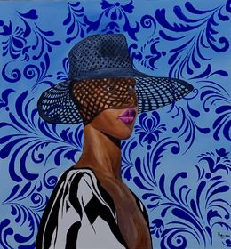 Peinture, Forged in Light -21st Century, Contemporary, Figurative Portrait, Fashion, Women, Elie Hatungimana