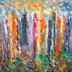 Gemälde, City Skyline XXXL 1, Peter Nottrott