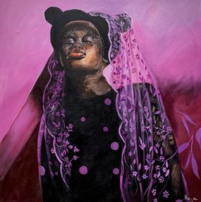 Gemälde, Beauty in the Deep End - 21st Century, Contemporary, Figurative Portrait, Fashion, Elie Hatungimana