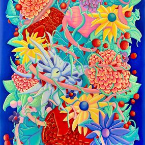 Gemälde, Flower Chutzpah, Rachel Rose
