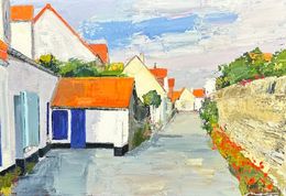 Gemälde, Rue à Audresselles, Gérard Mortier