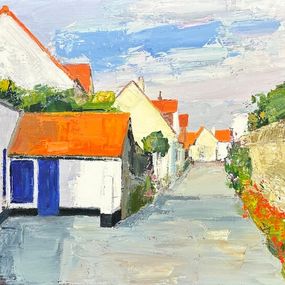 Peinture, Rue à Audresselles, Gérard Mortier