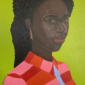 Painting, Transcend - 21st Century, Contemporary, Figurative, Portrait, Women, Africa, Ayandare Adeniran Ayanmuyiwa