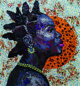 Painting, Ray of Hope - 21st Century, Contemporary, Figurative, Portrait, Woman, African, Agwunwa Theophilus