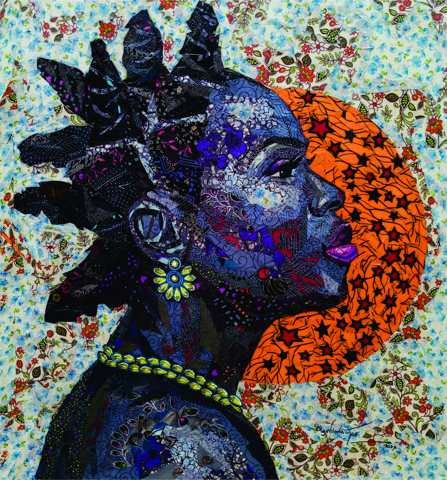 Agwunwa Theophilus, Ray of Hope - 21st Century, Contemporary, Figurative, Portrait, Woman, African Agwunwa Theophilus, Ray of Hope - 21st Century, Contemporary, Figurative, Portrait, Woman, African