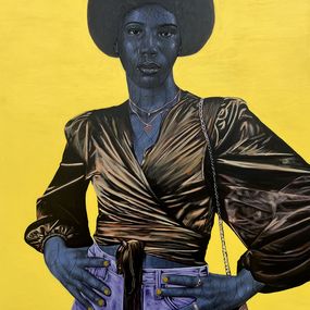Gemälde, Style and Confidence - 21st Century, Contemporary, Figurative, Portrait, Women, Taiwo Odejinmi