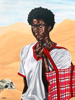 Painting, Journey of hope, Gregory Kumah