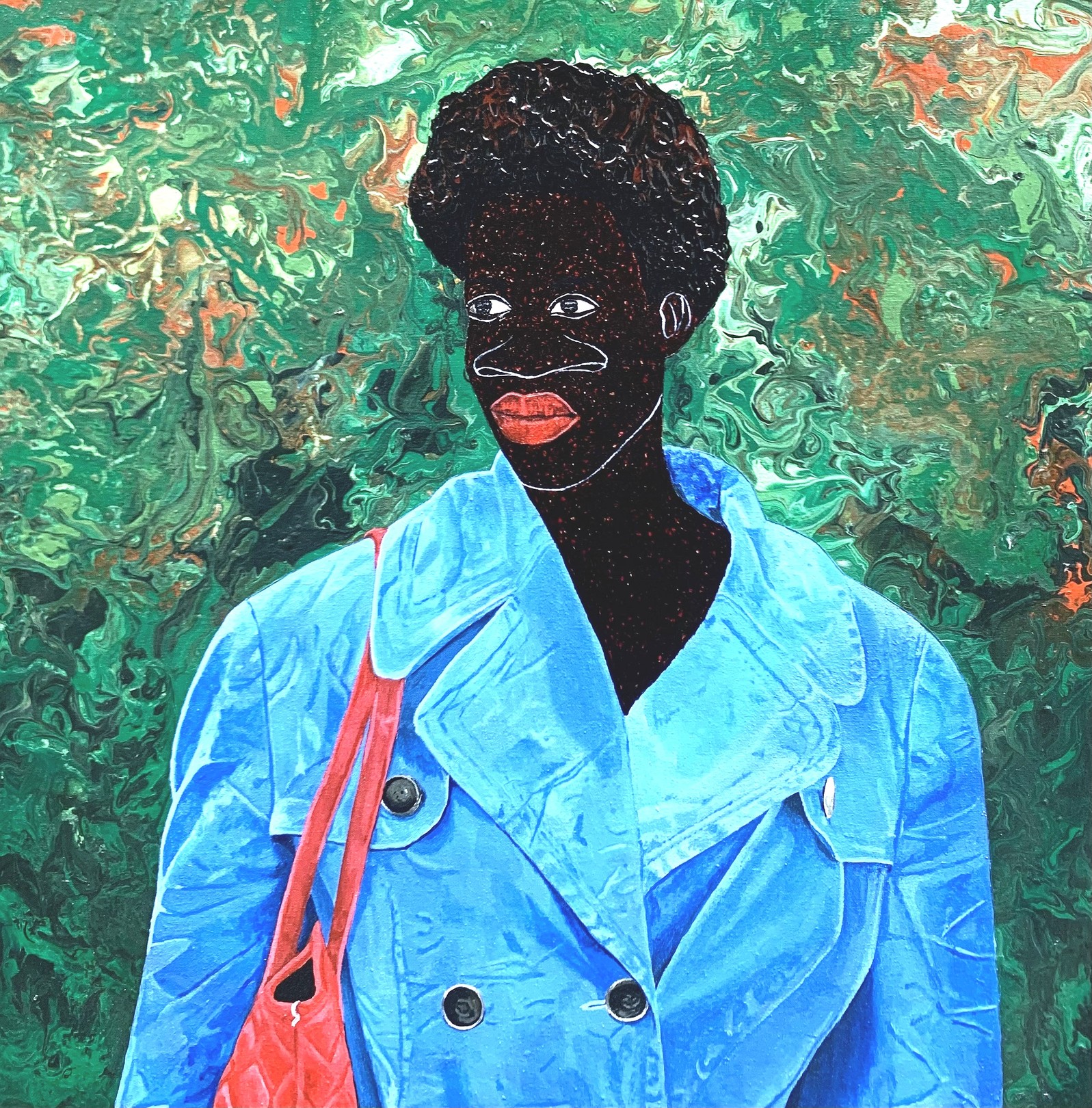 Akintomide Akinshola, The lady in blue jacket Akintomide Akinshola, The lady in blue jacket