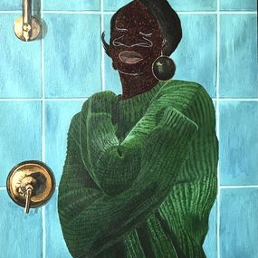 Painting, Times are changing, Akintomide Akinshola