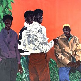 Gemälde, The gathering of dreamers, Akintomide Akinshola