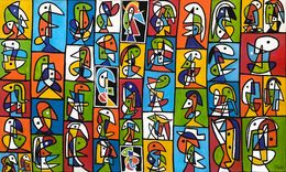 Peinture, Mosaico de colores, Enrique Pichardo