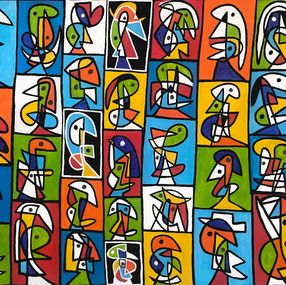 Painting, Mosaico de colores, Enrique Pichardo