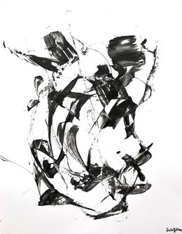 Gemälde, Black and White 002, Richard Solstjärna