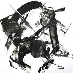 Painting, Black and White 005, Richard Solstjärna
