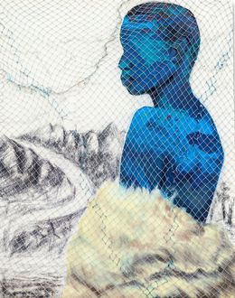 Painting, Gucci robe I, Evans Torngmortey