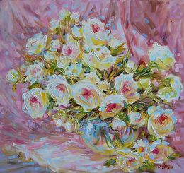 Gemälde, Roses by Pierre Ronsard, Olga Artim
