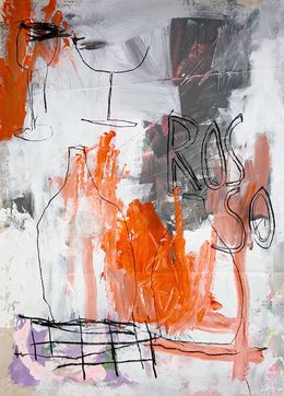Painting, Rosso, Manuela Karin Knaut