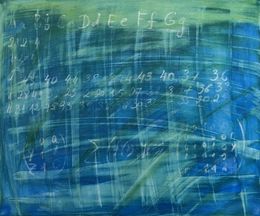 Painting, Old School Board, Anastasia Vasilyeva
