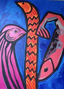 Painting, I Want and I Will, Iryna Burda