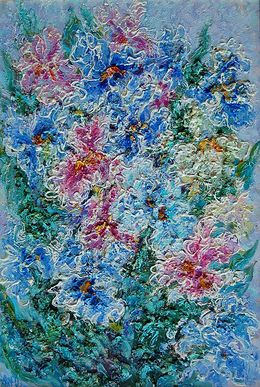 Painting, My irises, Olga Artim